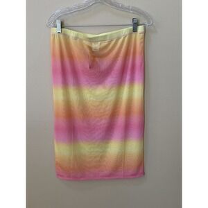 Wild Fable ~ Women's Pink Ombre Swimsuit Semi-Sheer Cover Up ~Size L (12/14) NWT